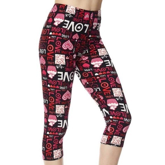 Plus Love Print Leggings - Picture 5 of 9